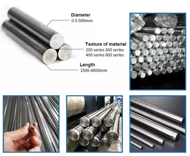 China Manufacturer ASTM Ss 316L 304 310 316 321 Stainless Steel Round Bar 2mm 3mm 6mm ASTM Stainless Steel Bar